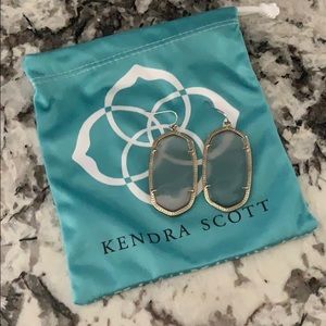 Kendra Scott Danielle Earrings Grey and Gold